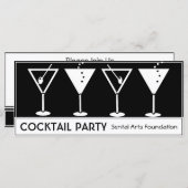  uitnodiging voor cocktail Party (Voorkant / Achterkant)