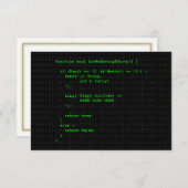 Uitnodiging voor  computerprogrammapartij (Voorkant / Achterkant)
