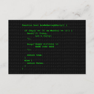 Uitnodiging voor  computerprogrammapartij