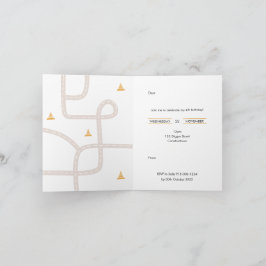 Uitnodiging voor constructie verjaardagsfeestje