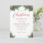 Uitnodiging voor Corporate Christmas Party (Staand voorkant)