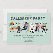 Uitnodiging voor Costume-partij Halloween (Voorkant)