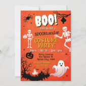 Uitnodiging voor Costume-partij Halloween (Voorkant)