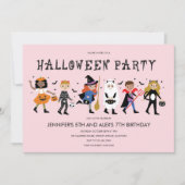 Uitnodiging voor Costume-partij Halloween (Voorkant)