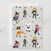 Uitnodiging voor Costume-partij Halloween (Achterkant)