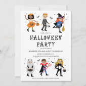 Uitnodiging voor Costume-partij Halloween (Voorkant)