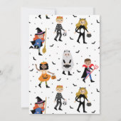 Uitnodiging voor Costume-partij Halloween (Achterkant)