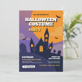 Uitnodiging voor Costume-partij Halloween (Staand voorkant)