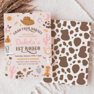 uitnodiging voor Cowgirl Birthday   1e uitnodiging
