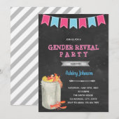 Uitnodiging voor crawfish-boil geslacht onthulling (Voorkant / Achterkant)