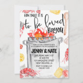 Uitnodiging voor Crawfish Kook Engagement Feest (Voorkant)