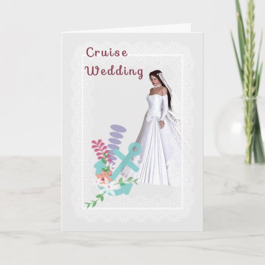 Uitnodiging voor cruise Wedding (Voorkant)