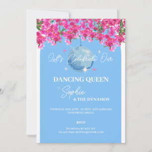 Uitnodiging voor Dancing Queen Bachelorette Weeken