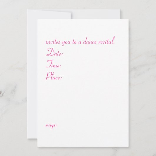 uitnodiging voor dansoverweging (Achterkant)