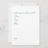 uitnodiging voor dansoverweging (Achterkant)
