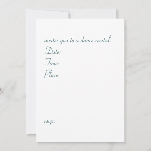 uitnodiging voor dansoverweging (Achterkant)