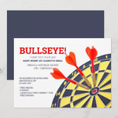 Uitnodiging voor Dartbord (Voorkant / Achterkant)