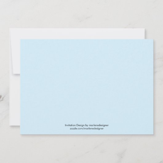 Uitnodiging voor de 1e verjaardag van Blauwe Walvi (Achterkant)