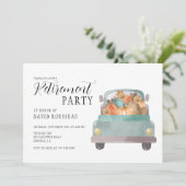 Uitnodiging voor de aftredingspartij van herfsten (Staand voorkant)