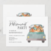 Uitnodiging voor de aftredingspartij van herfsten (Voorkant / Achterkant)