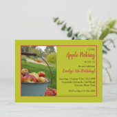 Uitnodiging voor de appelpluktijd (Staand voorkant)