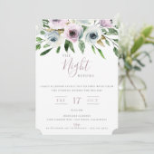 Uitnodiging voor de avond voor het bruiloftsfeest  (Staand voorkant)