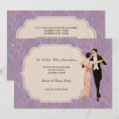  uitnodiging voor de avondeten- en danspartner (Voorkant / Achterkant)
