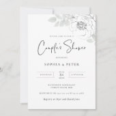 Uitnodiging voor de baby shower van het botanische (Voorkant)