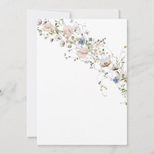 Uitnodiging voor de bloemendoop in het wild (Achterkant)