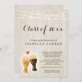 Uitnodiging voor de brouwerijafdeling | Rustic Bee (Voorkant / Achterkant)