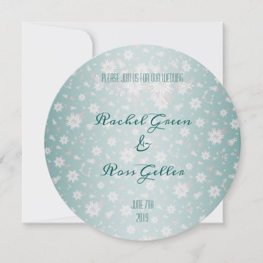  uitnodiging voor de bruiloft (Voorkant)