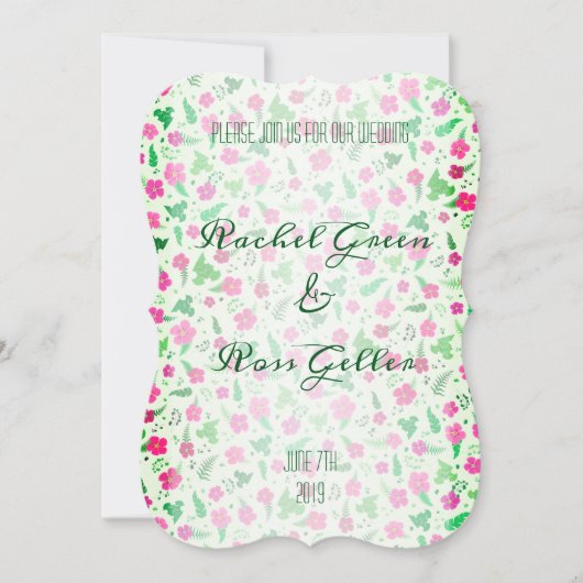 uitnodiging voor de bruiloft (Voorkant)