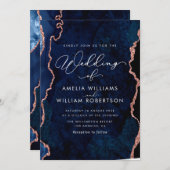 uitnodiging voor de bruiloft van marjoen blue en r (Voorkant / Achterkant)