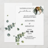 Uitnodiging voor de bruiloftsreceptie (Voorkant / Achterkant)