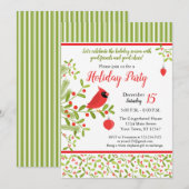 Uitnodiging voor de Cardinal Holiday Party (Voorkant / Achterkant)