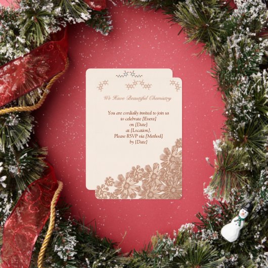 Uitnodiging voor de Chemistry Flower Party (Insitu)