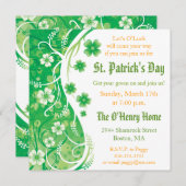 Uitnodiging voor de dag van de St. Patrick (Voorkant / Achterkant)