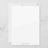 Uitnodiging voor de dag van de St. Patrick (Achterkant)