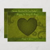 Uitnodiging voor de dag van de St. Patrick (Voorkant / Achterkant)