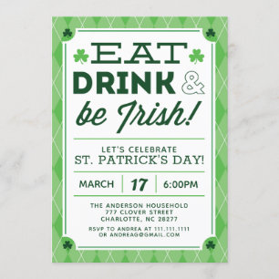 Uitnodiging voor de dag van de St. Patrick