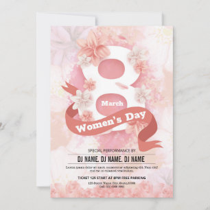 Uitnodiging voor de Dag van de Vrouw Sjabloon
