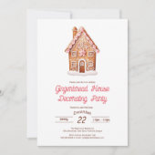 Uitnodiging voor de Decoratieve Partij van Gingerb (Voorkant)