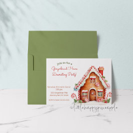 Uitnodiging voor de Decoratieve Partij van Gingerb