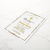 Uitnodiging voor de doop van een jongen (Gedraaid)