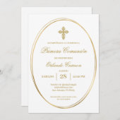 Uitnodiging voor de eerste communie (Voorkant / Achterkant)