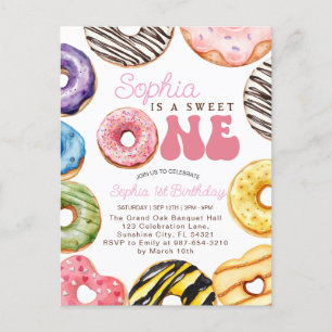 Uitnodiging voor de eerste verjaardag van Sweet On