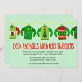 Uitnodiging voor de feestdag met de feestdag voor  (Voorkant / Achterkant)