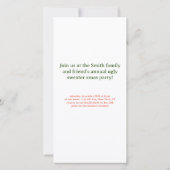 Uitnodiging voor de feestdag met de feestdag voor  (Achterkant)