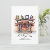 Uitnodiging voor de feestdag van de waterverf (Staand voorkant)