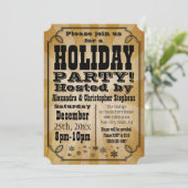 Uitnodiging voor de feestdag van het oude land (Staand voorkant)